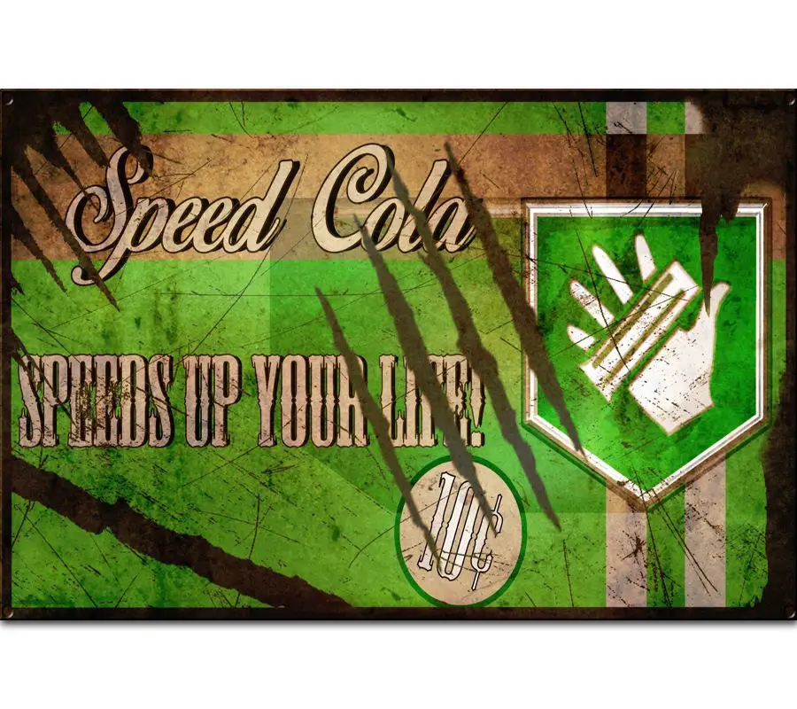 New Game Zombies Speed Cola Black Ops Call Of-Silk Art Poster Wall Sicker Decoration Gift