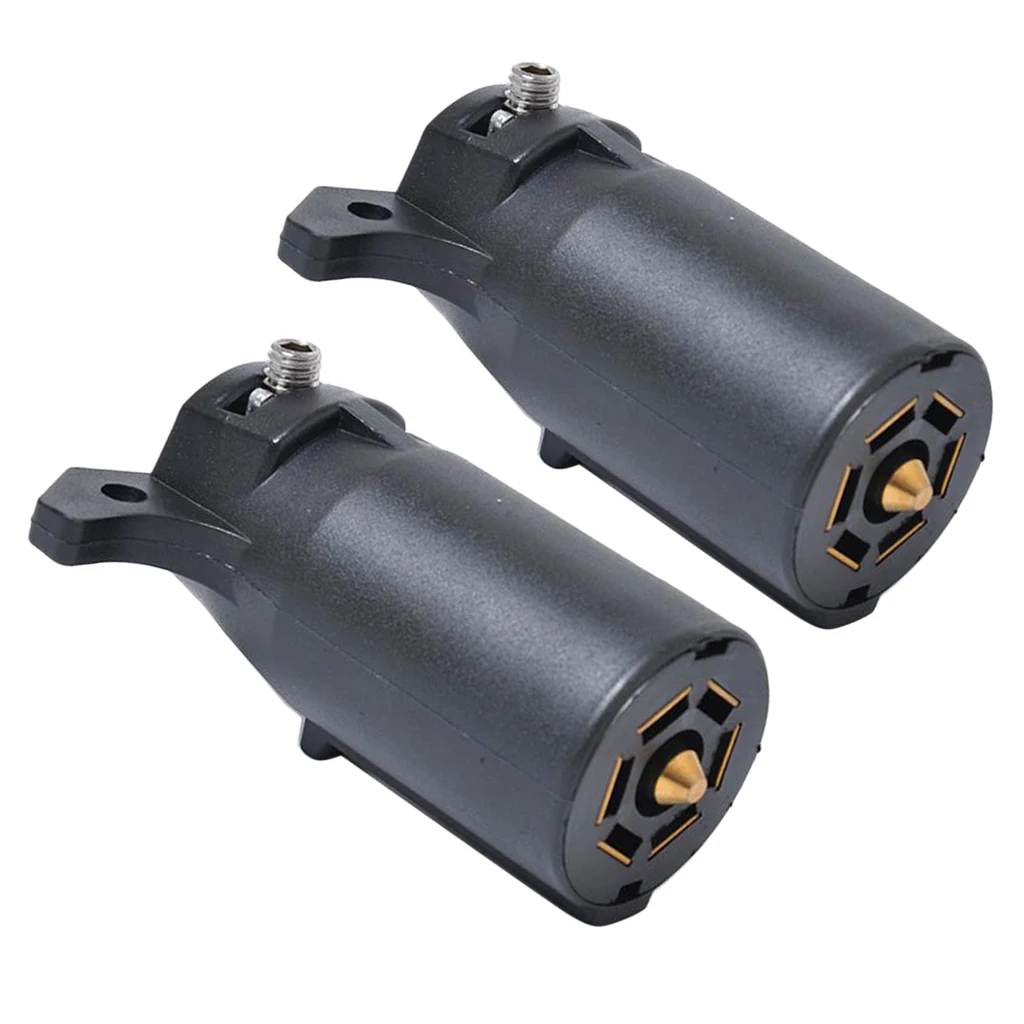 7 Pin Light Plug Adapter Car RV Trailer Socket Blade Converter Replacement