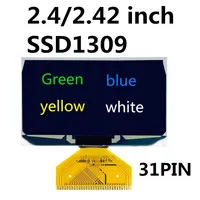 2.42 Inch Oled-scherm 128*64 Dot Matrix SSD1309 Driver UG-2864ASGPG14 Soldeer 31PIN Groen/Blauw/Geel/wit