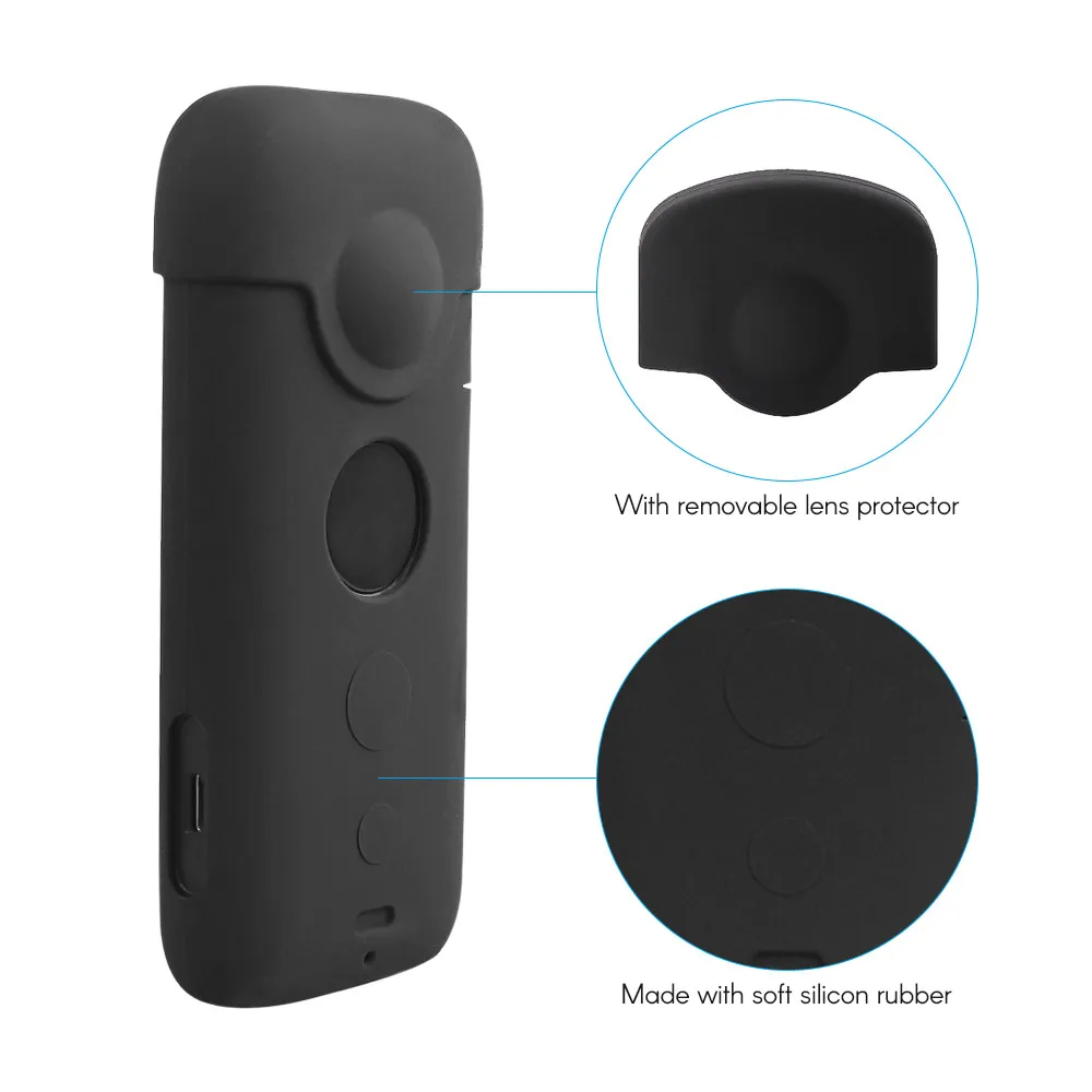 Soft Silicon Camera Cover Shell Protector Travel Case with Lens Protecting for Insta360 One X Action Accessories | Электроника