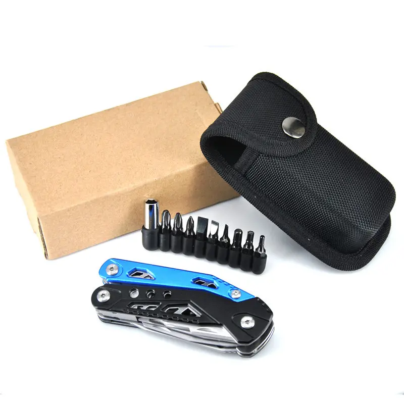 MT6279A9-Blue Новые Мультитулы, кусачки для проводов, многофункциональный инструмент для кемпинга, выживания, охоты, складной Мультитул, кусачки для ножей, плоскогубцы Alicates - Цвет: MT6279A9-Blue