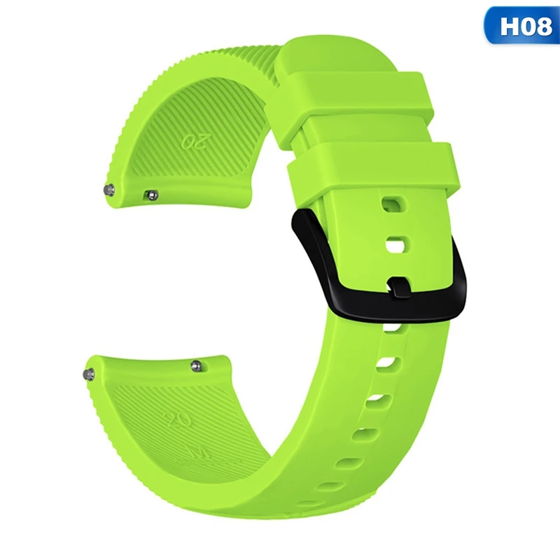 Новые силиконовые умные часы ремешок для Garmin Vivoactive 3 Band Vivomove браслет hr для Garmin Forerunner 645 умные аксессуары - Цвет: H08