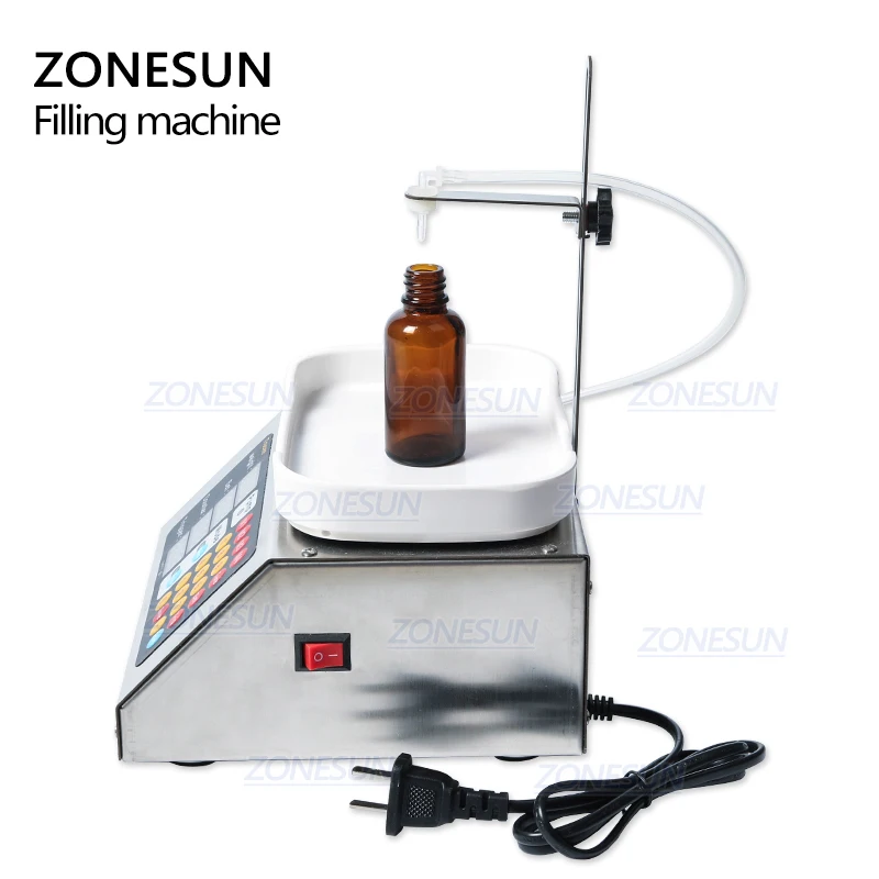 ZONESUN 0 50 мл маленькая автоматическая машина для наполнения жидкостей с ЧПУ 110 В 220 в