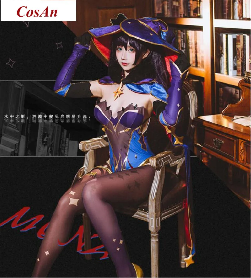 

Game Genshin Impact Mona Cosplay Costume The High Quality Combat Jumpsuits Unisex Halloween Party Role Play Clothing Custom-Make