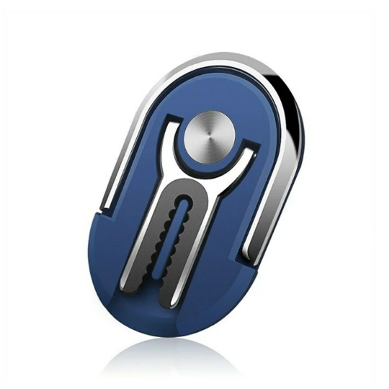 Универсальный многофункциональный держатель для мобильного телефона, вращающееся на 360 градусов магнитное кольцо для телефона, устанавливаемое в автомобильную вентиляционную подставку - Цвет: Blue