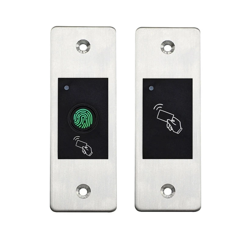 Metal Waterproof Outdoor Use Embedded Biometric Fingerprint Access Controller Standalone RFID Card Door Access Control System