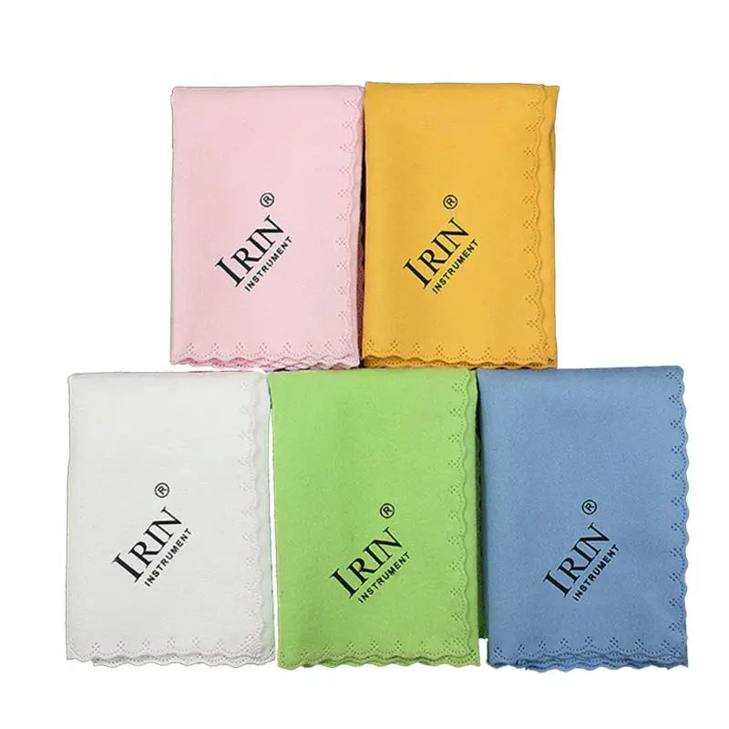 5pcs Microfiber Cleaning Polishing Cloth musical instruments accessories for Musical Instrument Guitar Violin Piano Clarinet Trumpet Sax