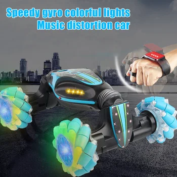 

RC Stunt Car Flip Car Gesture Sensor Twist Racing Deformation Car 360 Degree Rotation All-Terrain Car with Light Music H