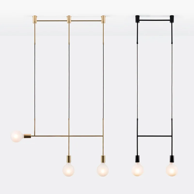 

Post modern simple designer Gallery bedroom bedside lamp restaurant bar front desk combination modern led Chandelier