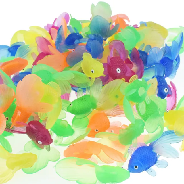 5pcs/set Kids Soft Rubber Gold Fish Baby Bath Toys for Children Simulation Mini Goldfish Water Toddler Fun Swimming Beach Gifts 5