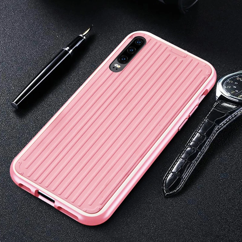 Изогнутый чехол для костюма, чехол, чехол, для HuaWei P30 Lite P30pro Pro Nova 4E, жесткий силиконовый 3D роскошный чехол для задней панели телефона s