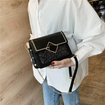 

Best selling classic High quality PU leather Casual women lovely lady crossbody handbag Solid England Wild Female bag for women