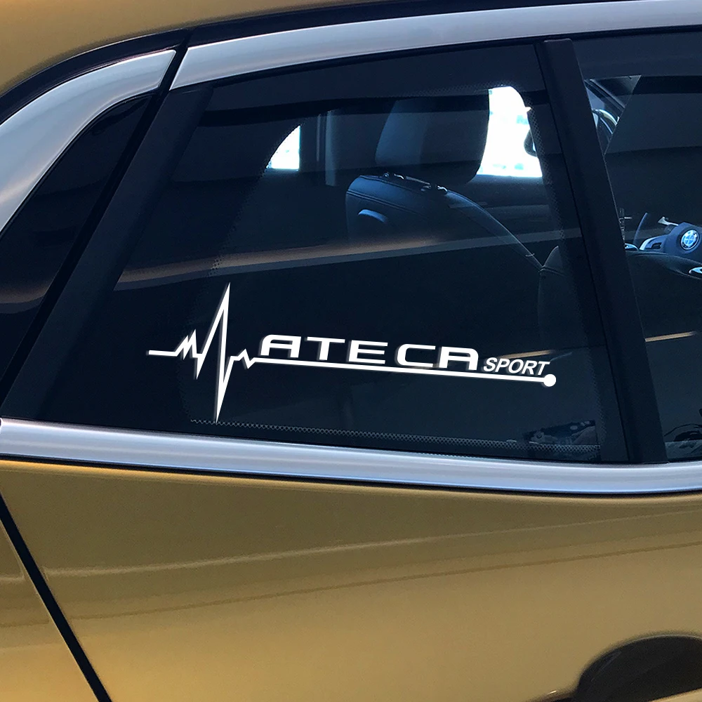 2PCS For Seat Leon MK3 MK2 Ibiza 6J 6L Ateca Arona Arosa Auto Captivating  Side Window Stickers Vinyl PVC Decal Car Accessories