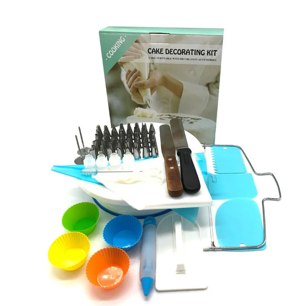 

78 PCS Silicone DIY Icing Piping Cream Pastry Bags Nozzle Tips Set Cake Decorating Tools Mould Converter Cake Tools