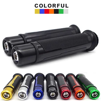 

Universal Motorcycle Grips 22mm Rubber Motocross Accessories For kawasaki vn 1500 versys 650 vulcan 800 zx10r 2005 ninja 300