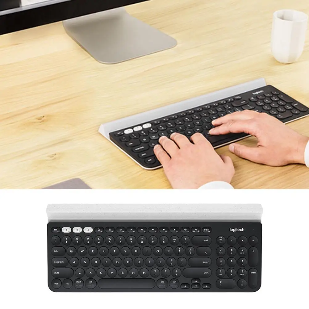 Logitech K780 Multi-Device Wireless Keyboard Bluetooth Unifying USB Dual Mode Full Size Mute Keyboard For PC Laptop Phone Tablet