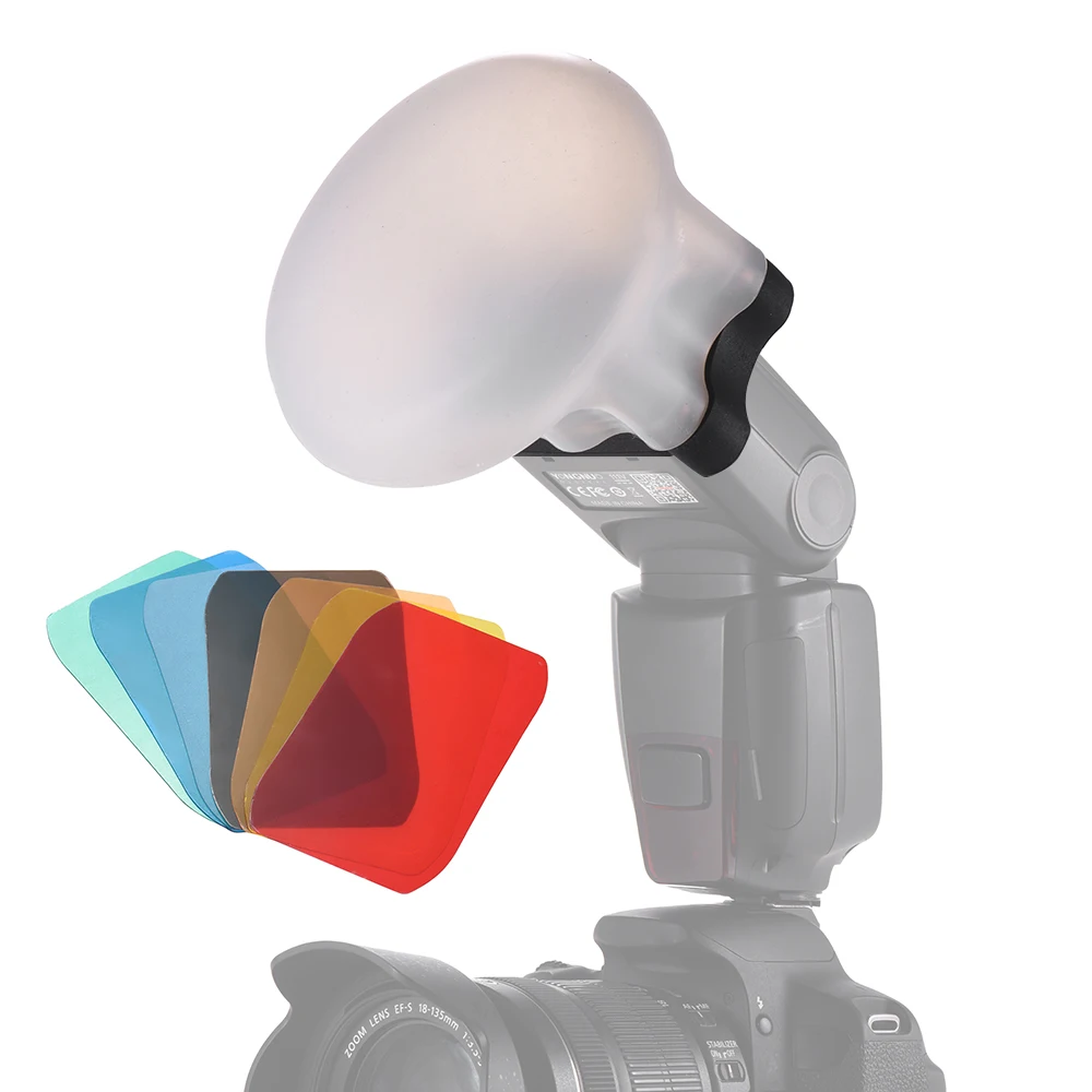 Photography Silicone Diffuser Ball Magnet Soft Balls for Canon Nikon Sigma Yongnuo Godox Andoer Speedlight Softbox Accessories |