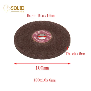 

10Pcs 4 Inch Fiber Resin Cutting Disc with 5/8" Bore Metal Polishing Grinding Wheel for Angle Grinder Rotary Tool 100x16x6mm