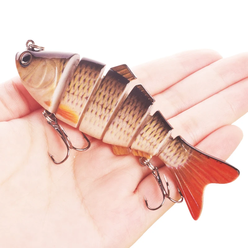 1 шт мульти секции Swimbait Троллинг рыболовные приманки 9 5 см 20g воблеры жесткая