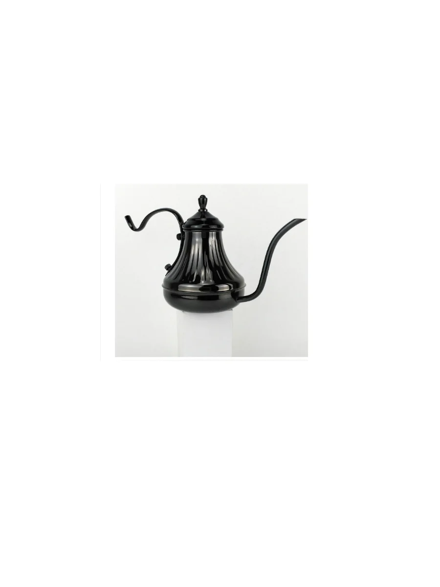 black (420ML) Бытовой капельный чайник 304 из нержавеющей стали, заварочный кофейник, кухонные инструменты, бытовая техника - Цвет: black (420ML)