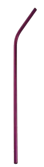 purple bent 25 шт. Нержавеющая сталь питьевые соломки, прямые и изогнутые многоразовый фильтр чайные, кофейные инструменты вечерние Барные аксессуары - Цвет: purple bent