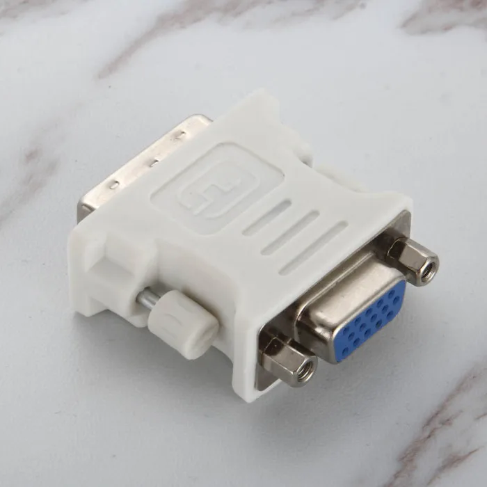 DVI-I двойной Link24+ 5 мужчин в HD 15 Pin VGA SVGA женский видеокарта монитор ЖК-конвертер адаптер FKU66