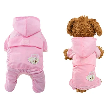 

Dog Raincoat Solid Pet Clothes All Season Four Legs Raincoat For Dogs Cats Waterproof Reflective Pet Raincoat