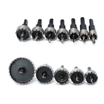 

12Pcs/Set Hole Saw Tooth Kit HSS High Speed Steel Hole Drill Bit Stainless Steel Hole Opener 15mm-50mm Cutter Tool Accessories