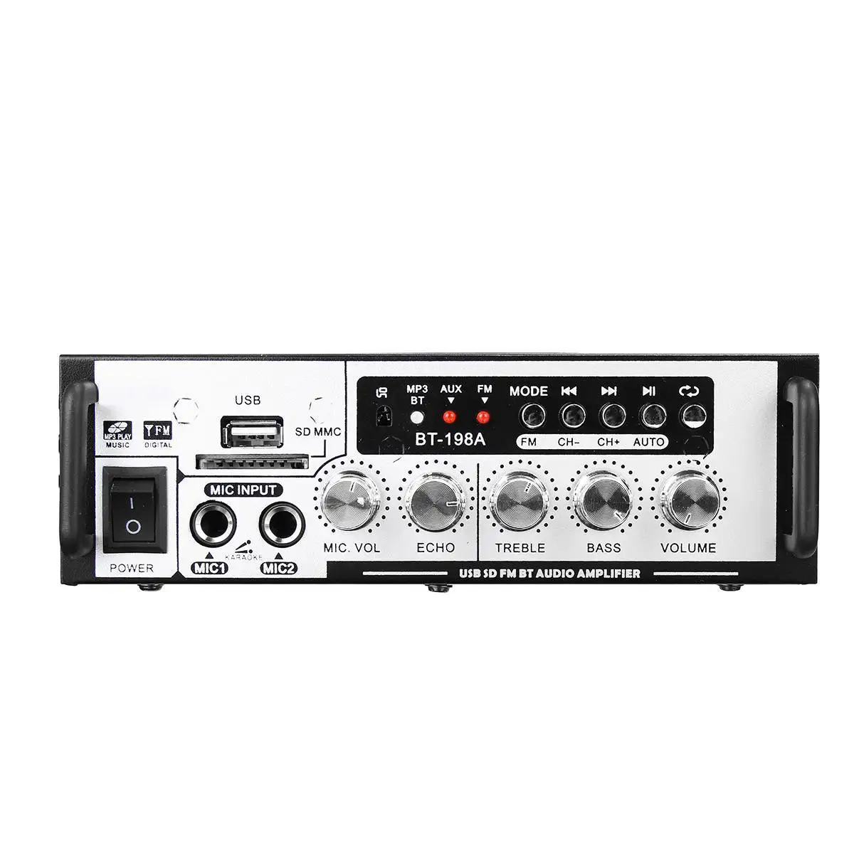 Белый 600 Вт DC12V домашние Усилители звука bluetooth разъем Усилитель-сабвуфер домашний кинотеатр звуковая система автомобильный мини усилитель fm-радио
