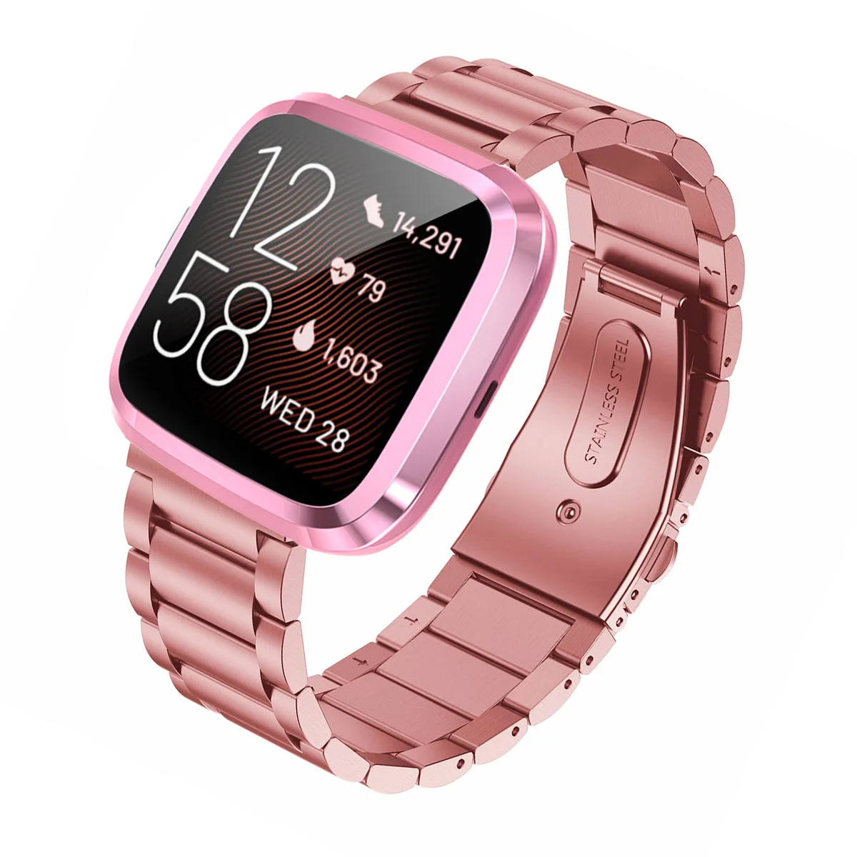 Мягкий ТПУ Смарт-часы защитный чехол+ протектор экрана для Fitbit Versa 2 Чехол для часов водонепроницаемые противоударные рамки