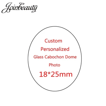 

JOINBEAUTY DIY 18x25mm 5pcs/lot Oval Shape Glass Cabochon Dome Photo Custom Fashion Jewelry Accessories Making NA01