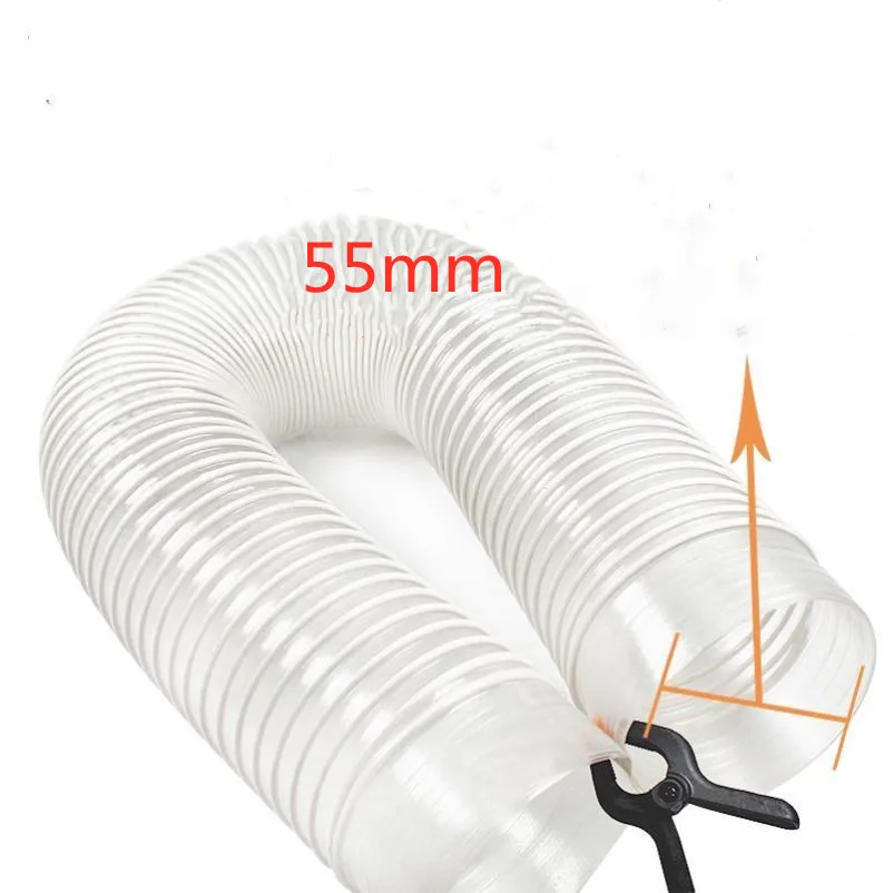 Fole Industrial Original do Aspirador de pó do Oem do Diâmetro Interno 55 mm Canudos Mangueira da Linha Tubulação Macia Durável para o Ciclone Sn50t3