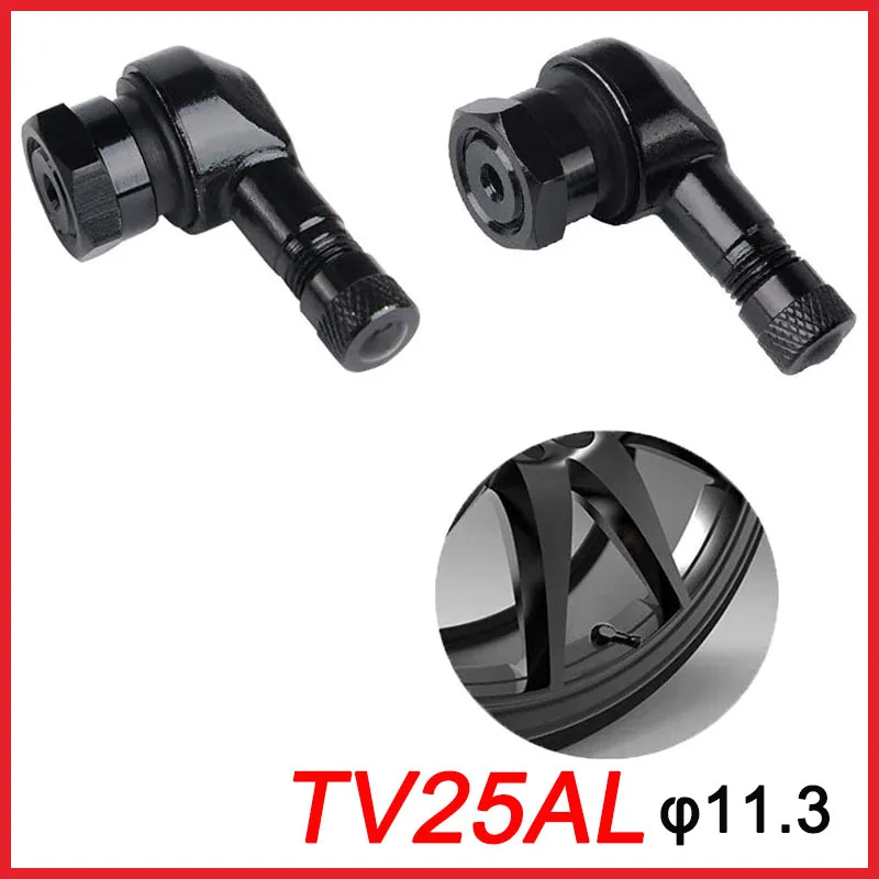 High Quality Aluminum Alloy 90 Degree CNC Motorcycles Valve Nozzle TV25AL-11.3