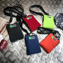 Стиль нейлоновая ткань женская сумка для телефона корейский стиль одноцветная сумка через плечо модная простая сумка через плечо