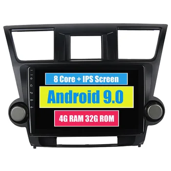 

Car Radio for Toyota Highlander Kluger 2009 - 2013 Octa Core Android 9.0 Touch Screen Stereo GPS Navigation Sat Navi NO DVD