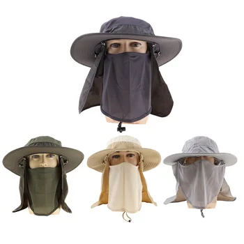 

Ultralight Sun Protection Hat Back Neck Cover Flap Wide Brim Cap for Camping Hiking