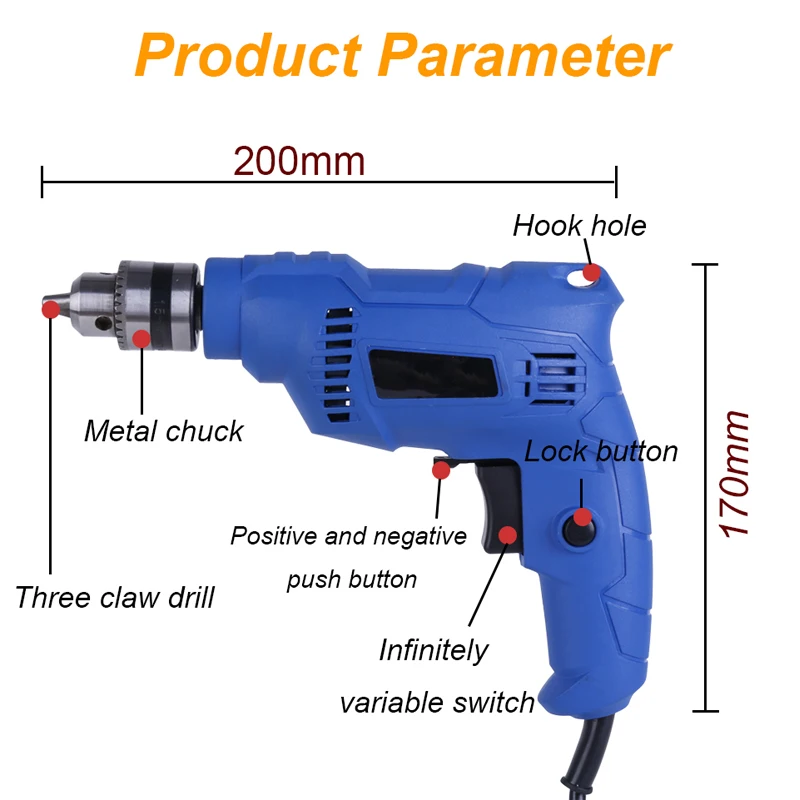 Cordless Drill Heavy Duty Battery Drill 21V