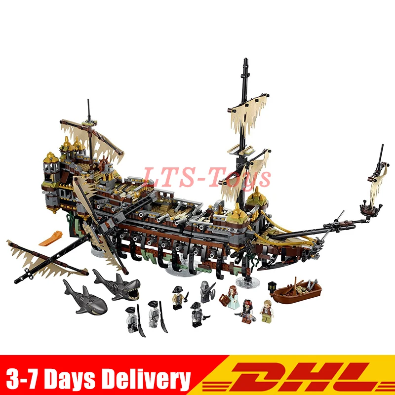 DHL с изображением персонажа фильма «Пираты Карибского моря» 16006 16009 16042 16016 22001 4184 4195 10210 модель здания Наборы блоки игрушка