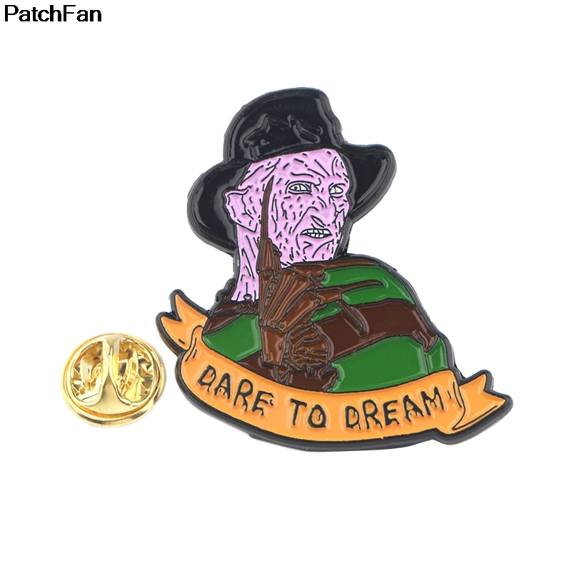 A2546 Patchfan "Кошмар на улице Вязов" металлические значки на булавке "pride" para рюкзак рубашка одежда сумка Броши рюкзак Медаль Знак