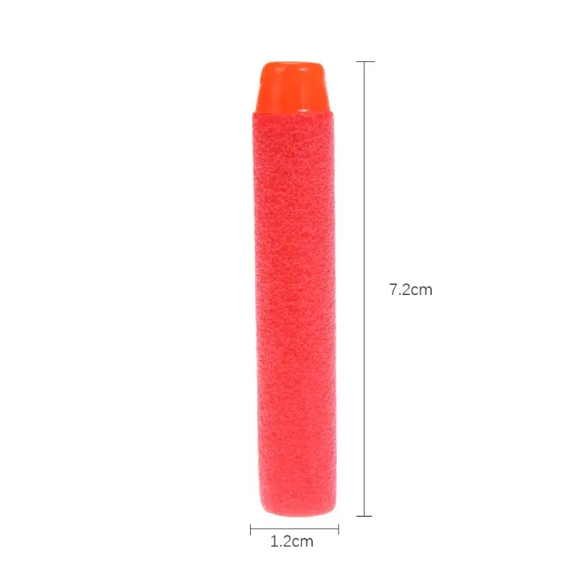 100 шт для пуль Nerf, мягкие пули с полым отверстием, пули для пуль Nerf серии бластеров, 7,2 см, запасная игрушка дартс, рождественский подарок для детей
