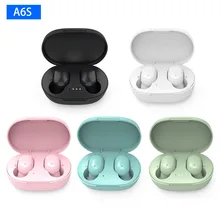 O novo a6s sem fio bluetooth fone de ouvido 5.0 com caso de carregamento para todos os smartphones com cancelamento de ruído fones de ouvido sem fio