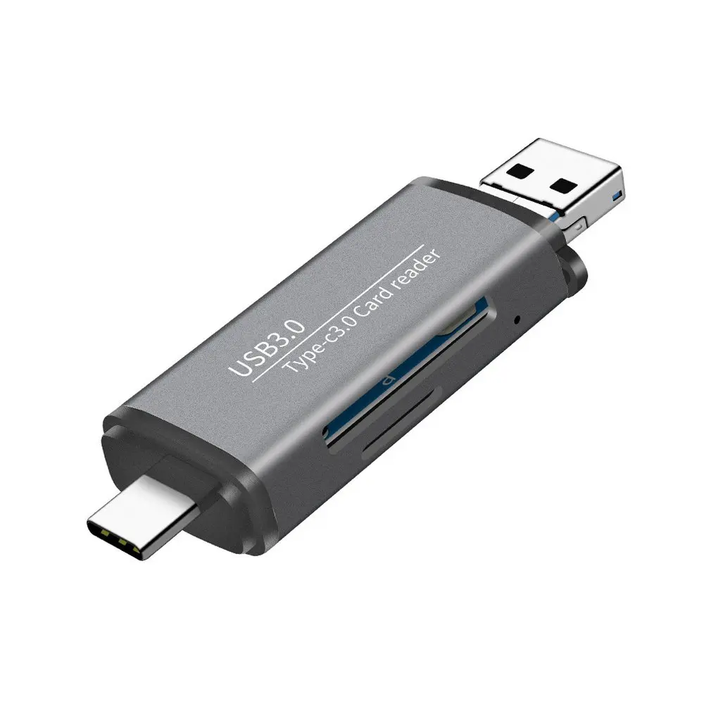2 в 1 USB 3,0 компьютерный кард-ридер Многофункциональный Otg высокоскоростной TF/Безопасность цифровой кард-ридер