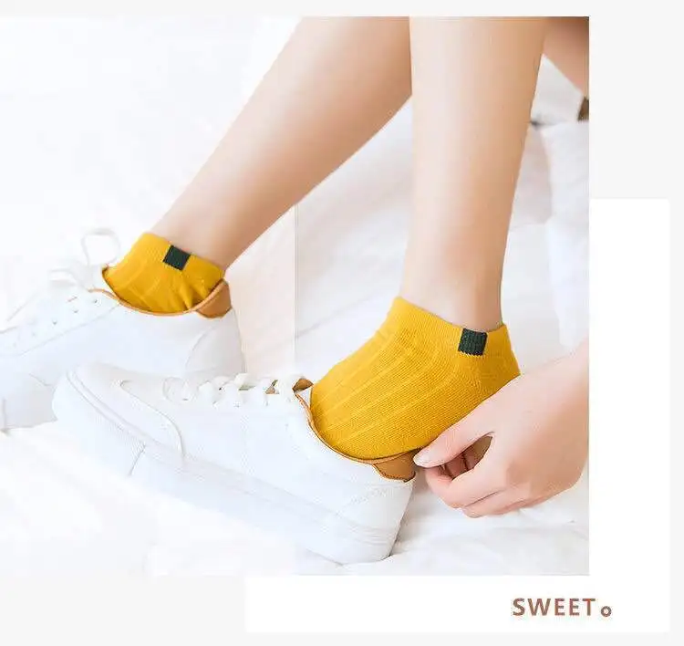 Boat Socks Cotton Cartoon Smiley Face Sock Socks Harajuku Low Help Shallow Mouth Couple Tide Socks