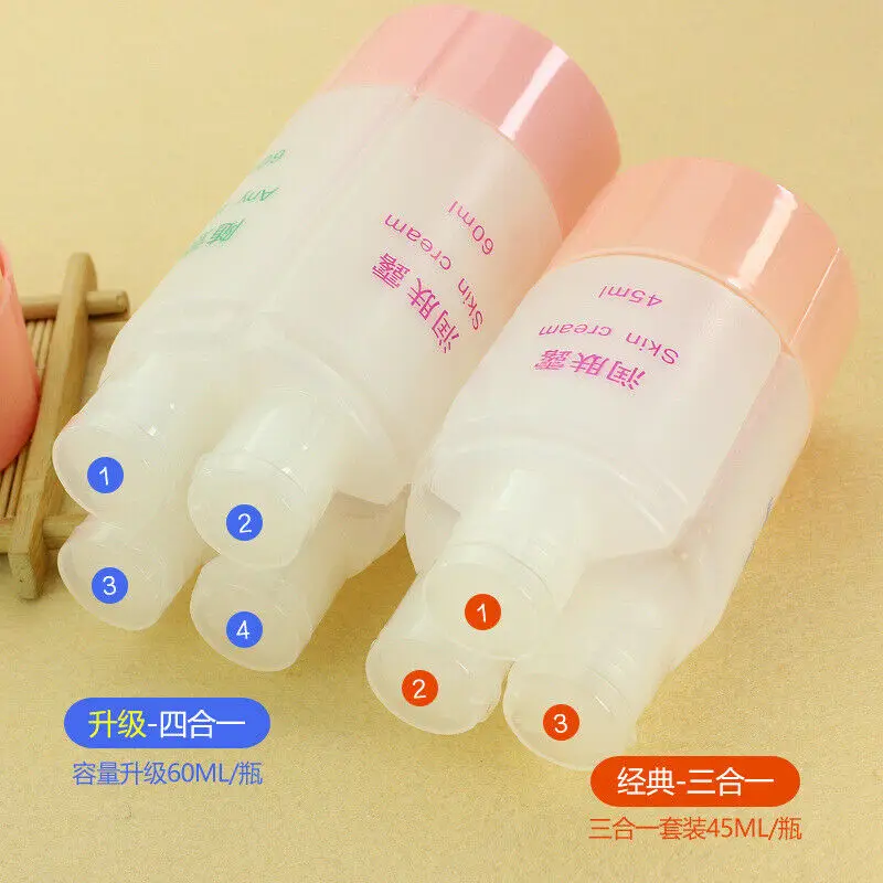 

Home Storage or Organization Travel 3 in 1 Empty Bottle Bottling Shampoo Shower Gel Storage Portable Wash Bag