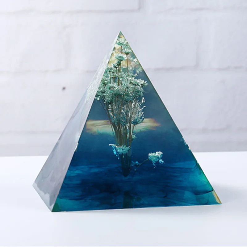1xPyramid Силиконовая Форма Смола форма для изготовления ювелирных изделий Подвеска из эпоксидной смолы ремесло DIY Kit