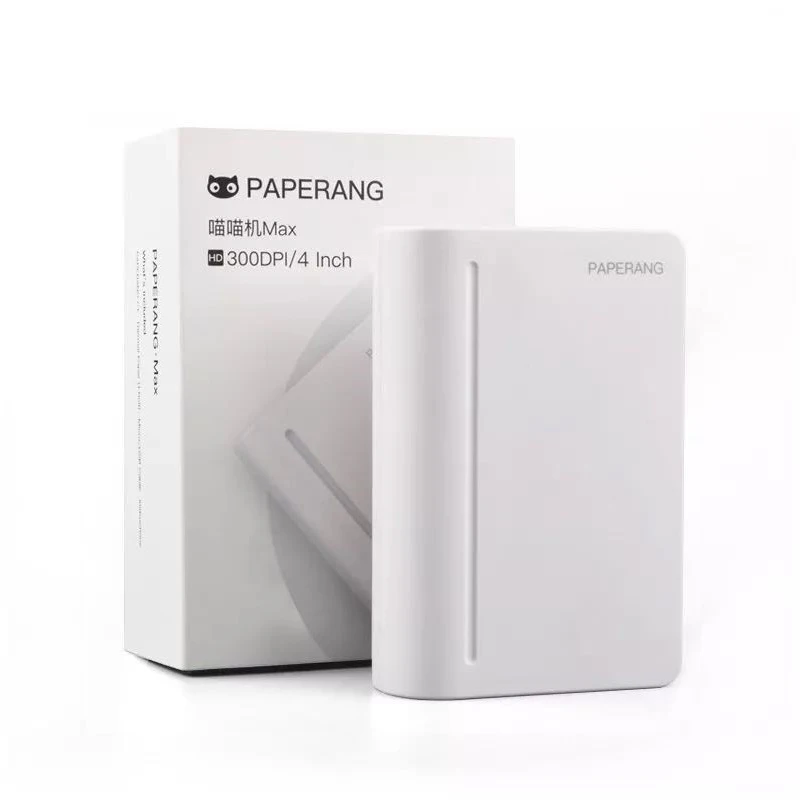 Paperang Max 112 мм Мини Карманный фотопринтер портативный термальный Bluetooth принтер для мобильного телефона Android iOS - Цвет: Printer