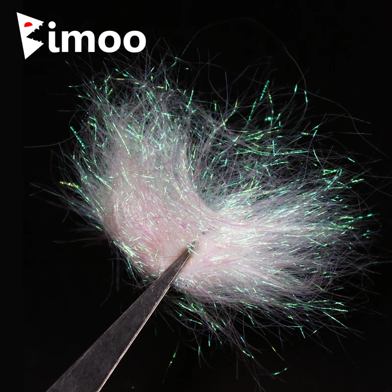 Bimoo 12 мешков X 2 г/мешок жемчужно-белый ультра тонкий лед Dub мух Связывание Dubbing материал для Nymph Scud креветки стример мух