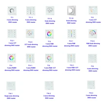 

DMX Control Panel Controller Include Single/2/3/4 Zone RGBW/RGB+CCT