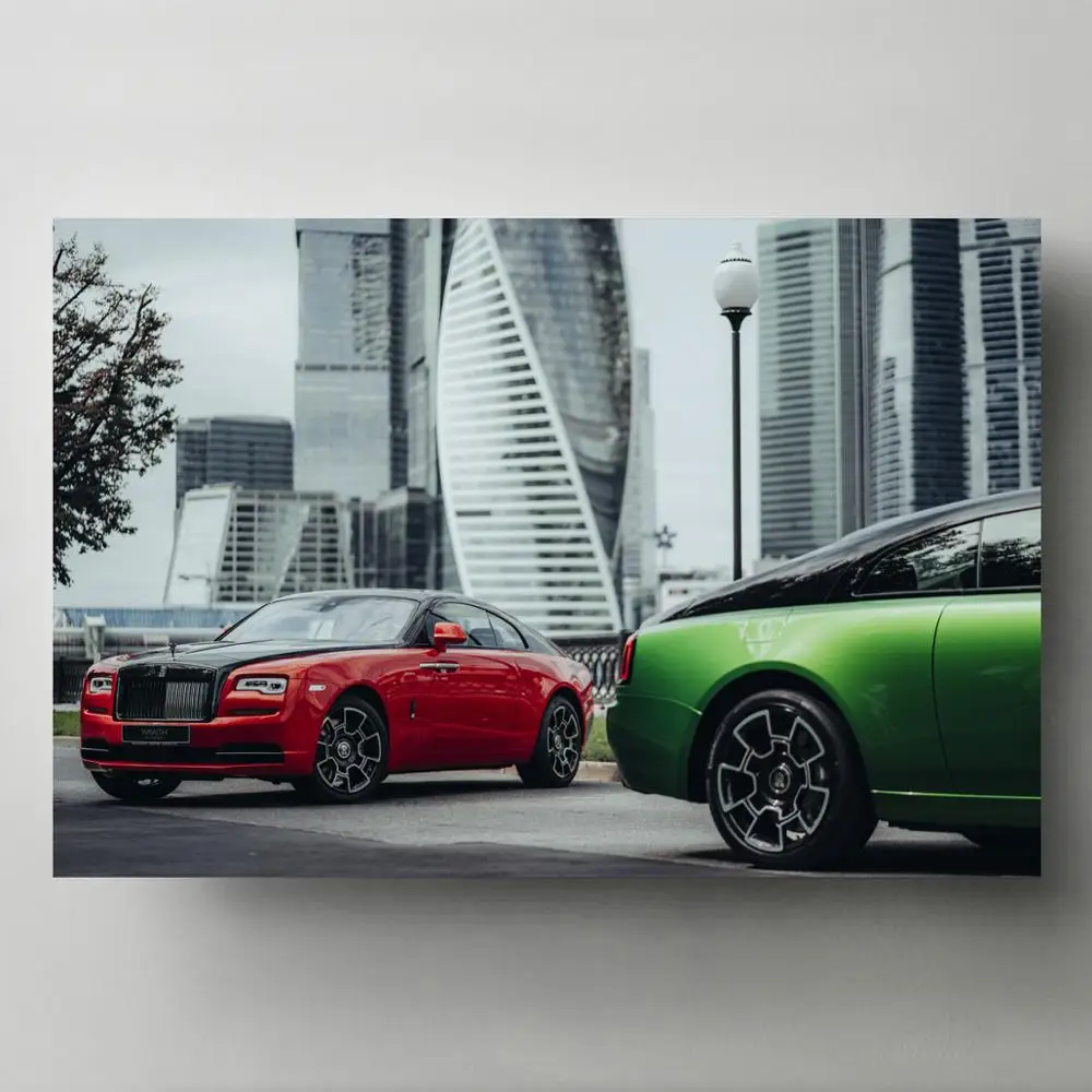 Постеры Supercar Rolls Royce Wraith роскошная картина на стену автомобиля Картина холсте