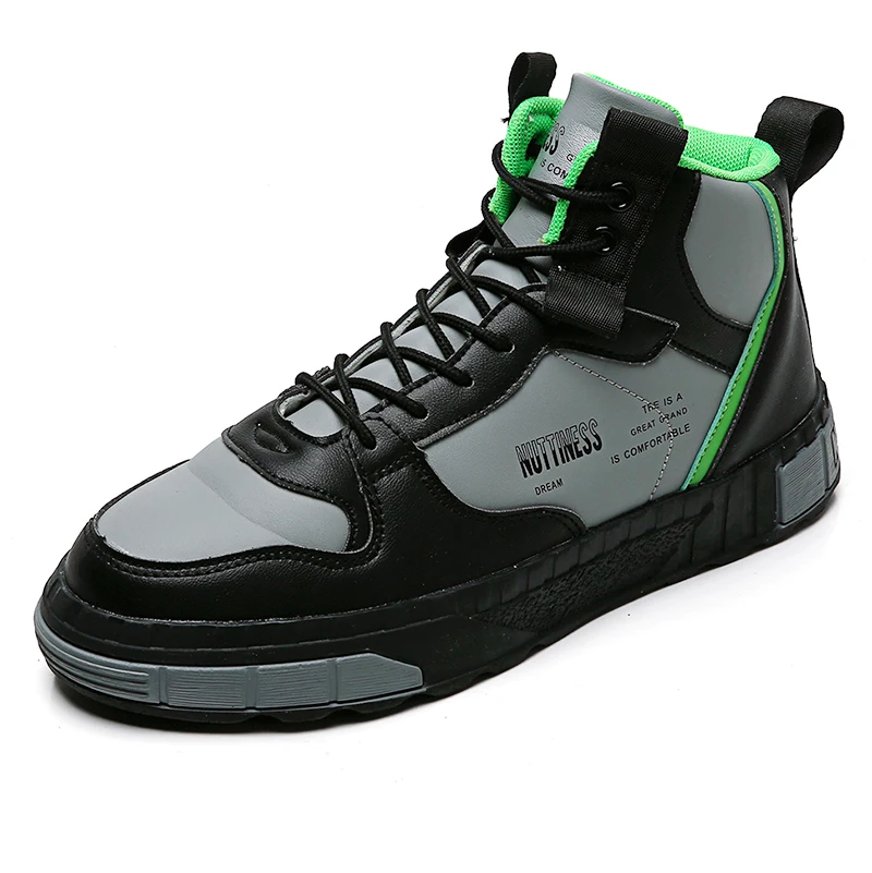 

Men Fashion Casual Shoes Outdoor Comfortable Sneakers 2019 New Autumn Winter Popular High-Top Walking Shoes High Quality